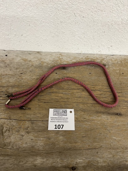 32" fancy 4 pin cloth telephone receiver cord