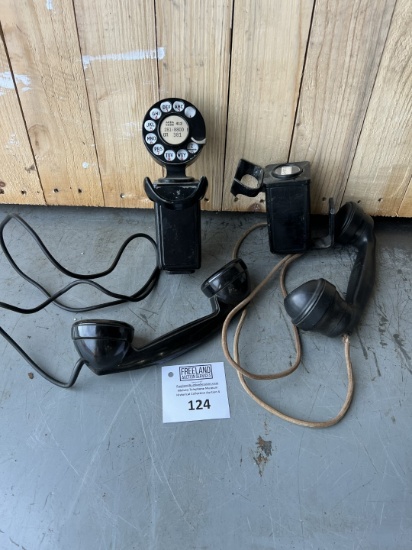 Pair of Western Electric model 211 Spacesaver Telephones