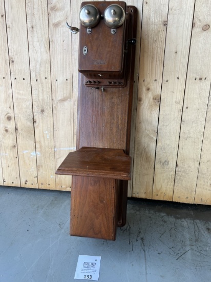 Late 1880s Western Electric walnut Blake telephone