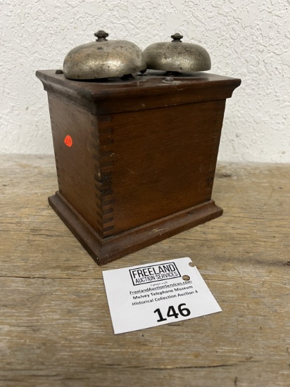 1880s Western Electric unusual TALL extension bell box