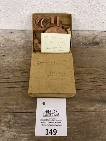 WH Dunhain FERROTYPES FOR TELEPHONE in original box
