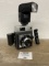 Mamiya 23 Standard Press style camera with Soligor 42 DA Flash