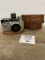 Argus vintage camera with case and cube flash