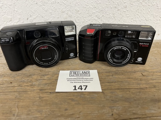 Pair of Minolta Cameras Freedom Zoom 90 & Auto Focus