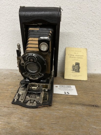 Early 1900s No. 2 Folding Autographic BROWNIE Camera Eastman Kodak Company