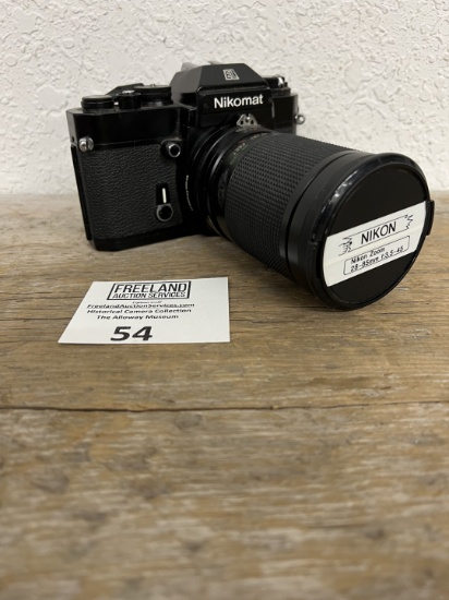 Nikomat Camera with Nikon Zoom 28-85mm t 3.5-45 lens