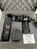 Vintage Mid Century KONICA Camera in case