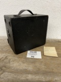 Large antique box camera 4 x 4 3/4 glass plates