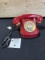 RED Automatic Electric 1930s model 40 desk telephone w/ EXTENSCORD