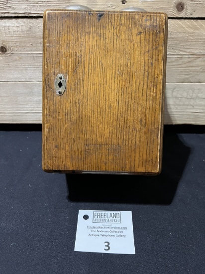 Western Electric 1901 Type 295A Oak subset ringer box
