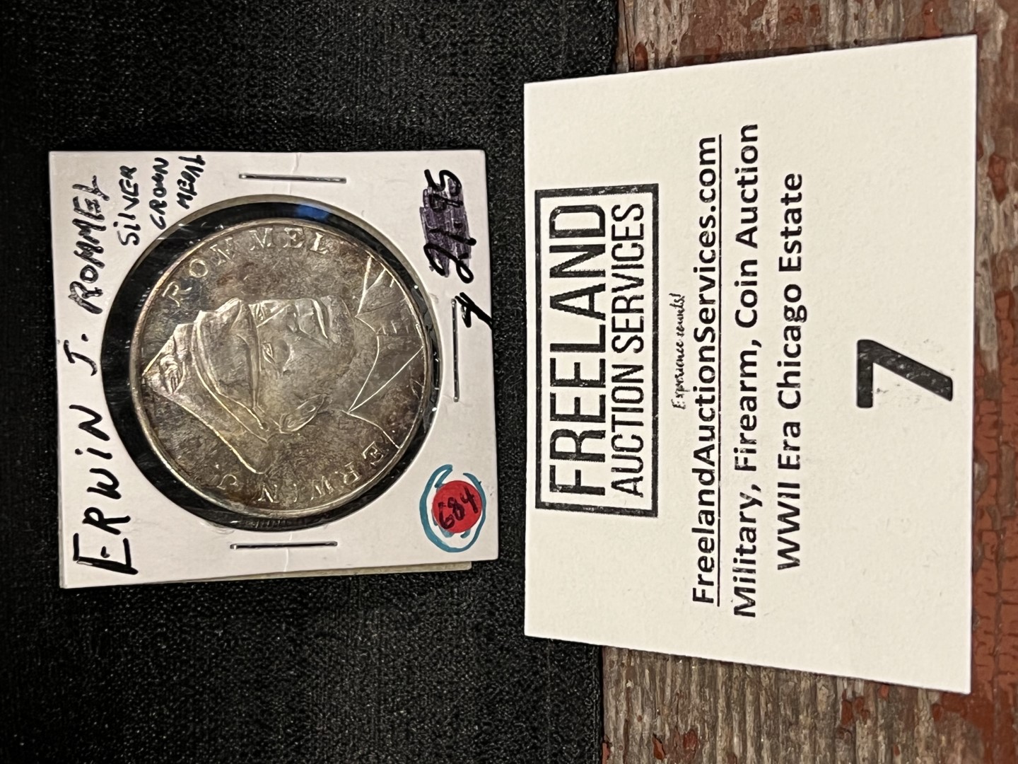 Erwin J. Rommel SILVER Crown AFRIKAKORPS Germany | Proxibid