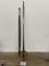 Unusual early antique military sword with leather scabbard