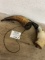Pair of antique fancy Powder Horns ABSOLUTELY STUNNING!