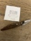 Early wood handle Cobbler's Knife