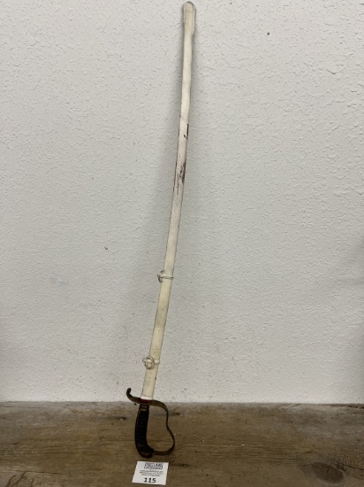 Unique WWII era German Office Sword Brass handle military sword with makers mark