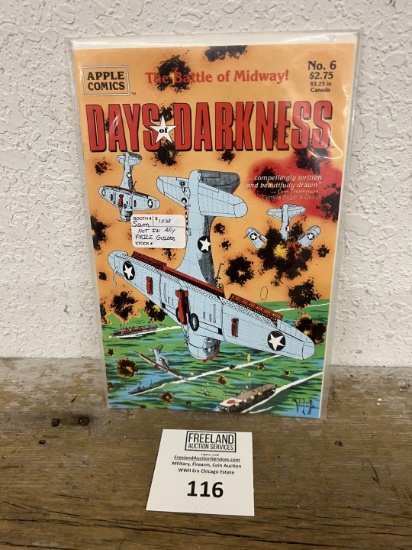 The Battle of Midway APPLE COMICS No. 6 DAYS of DARKNESS
