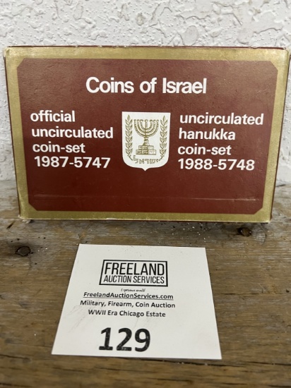 Coins of Israel Official Uncirculated Coin Set 1987 1988