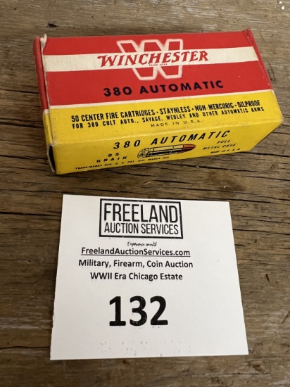 Winchester 380 Automatic 50 Center Fire Cartridges Full Metal Case
