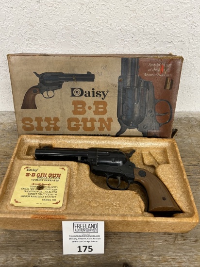 Daisy 1970s BB SIX Gun revolver model 179 in original box