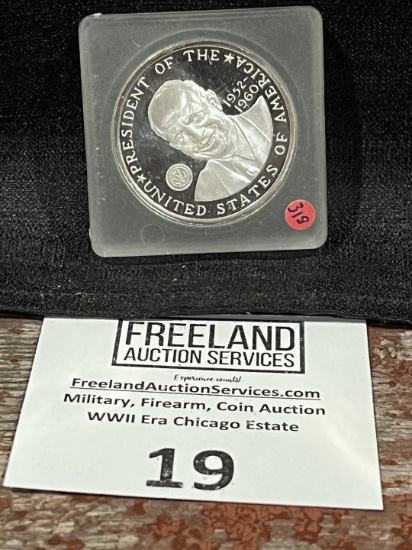 General Dwight Eisenhower SILVER 1 oz coin medal