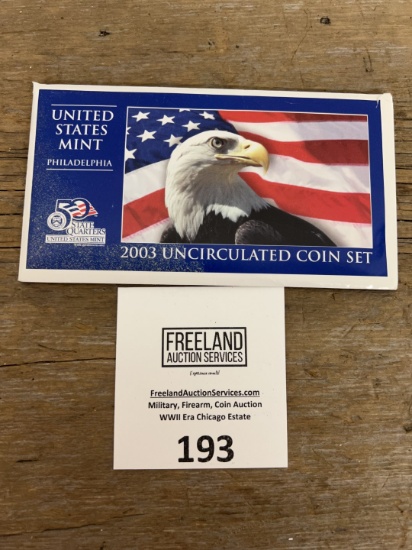 2003 Uncirculated Coin Set Philadelphia US Mint