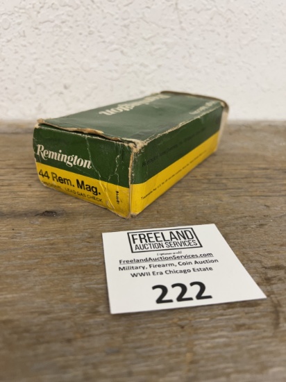 Remington 44 REM Mag ammo box reloads