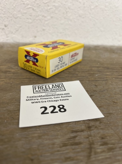 Western 30 Luger 7.65mm 93 gr full metal case