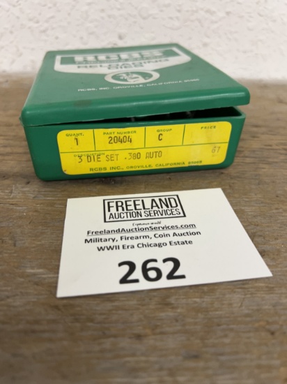 RCBS 3 Die Set .380 Auto reloading equipment