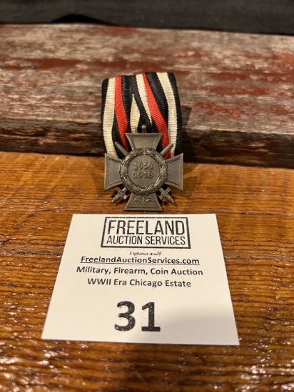 WWI military 1914-1918 unique medal