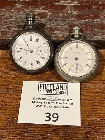 Pair of early 1900s pocket watches