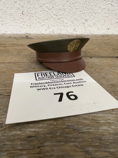 WWII era military hat powder mirror