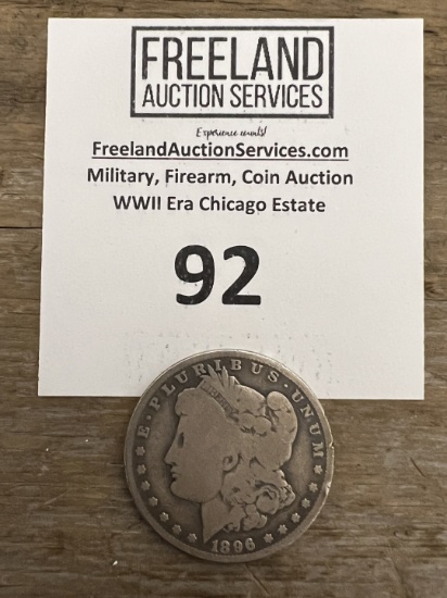 1896 Morgan Silver Dollar "O" mint mark