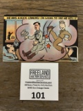 1940s Hitler Comic Post Card 
