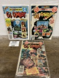 Three G.I. Combat DC Comic Books Military Theme excellent condition