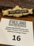 rare Whitehead & Hoag MICHIGAN 1890s Logging Celluloid Pin