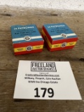 Pair of 25 Patronen KaL. 7.65 MM (.32) BROWNING boxes of Ammo