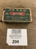 .38 Smith & Wesson Remington Arms Company AMMO box