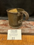 Civil War cup marked US and used by Union Troops during Civil War