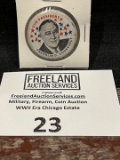 Franklin D. Roosevelt OUR PRESIDENT WWII era political pin