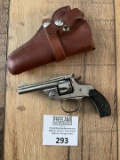 Hopkins and Allen 1880s .32 Caliber Safety Police Revolver with Leather holster
