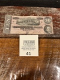 $10 Confederate States of America RICHMOND Ten Dollar Bill ORIGINAL No. 82078
