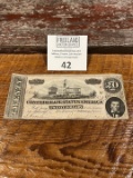$20 Confederate States of America RICHMOND Twenty Dollar Bill ORIGINAL