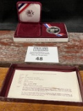 1983 Olympic Silver Dollar PROOF Set .86 Troy Oz SILVER .77 Troy Oz