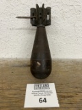 WWI & WWII primitive heavy steel bomb carcus