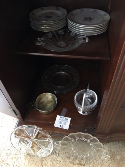 Group of Glassware, Candy Dishes and other items