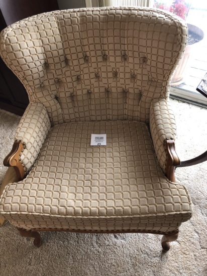 Beautiful Mid-Century Chair upholstered by Stack's in Saginaw