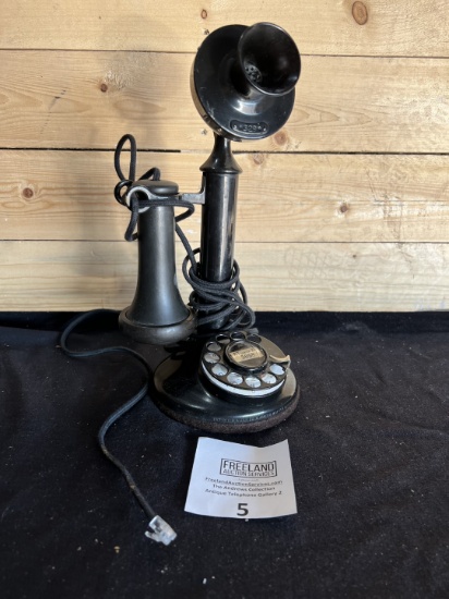 Western Electric 51AL Dial Candlestick Telephone with 2AB Dial in working condition