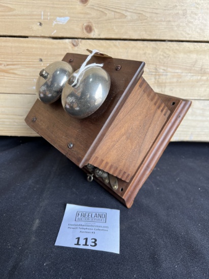 rare Walnut Western Electric model 24G 1000W extension telephone  bell box