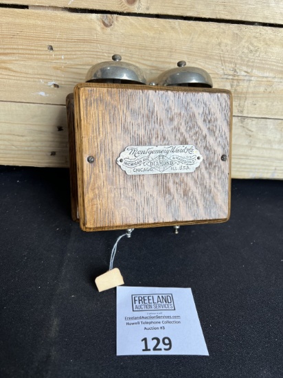 Oak Montgomery Ward DIAMOND extension bell box