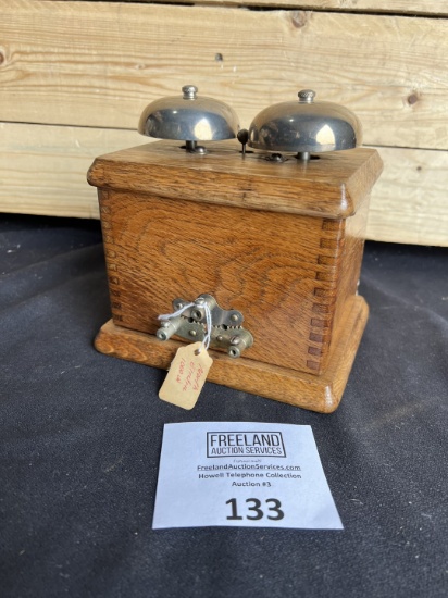 1890s North Electric OAK 1000W extension bell ringer box